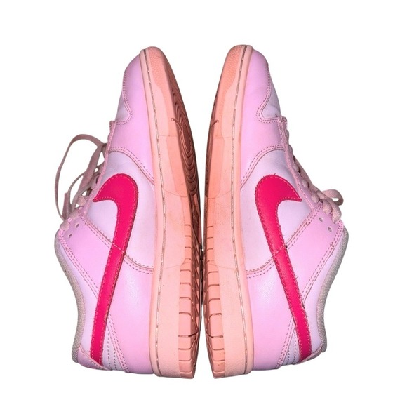 Nike Shoes - Nike Dunk Low Womens 8 Pre-Owned Barbie Triple Pink Sneakers DH9765-600 Leather